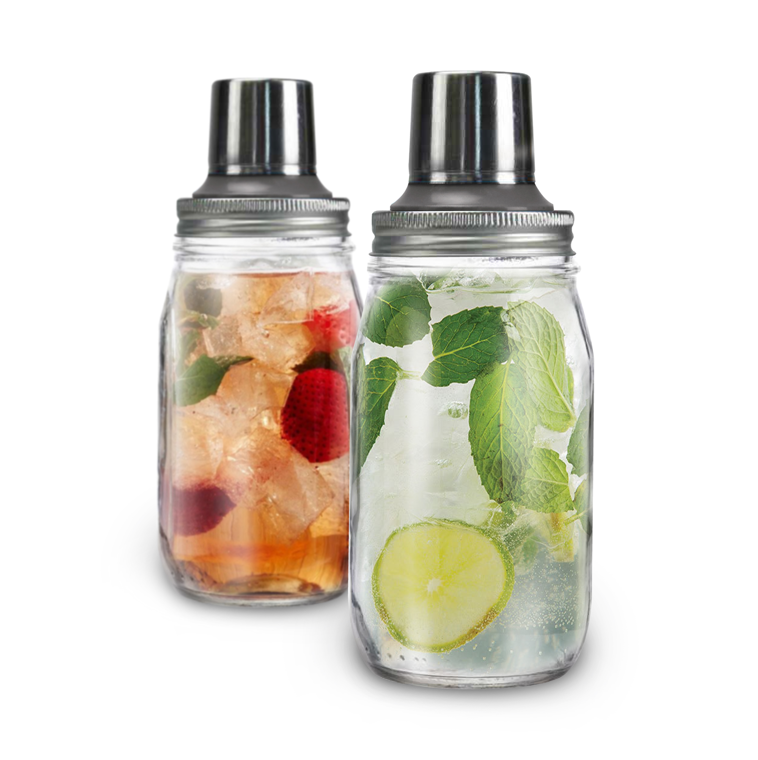 8 Ounce Mason Wide Mouth Shaker Bottles for Glitter 2oz Refrigerator Side  Door Storage Box Portable Stackable Table Storage Box Bag Paperclip Mini