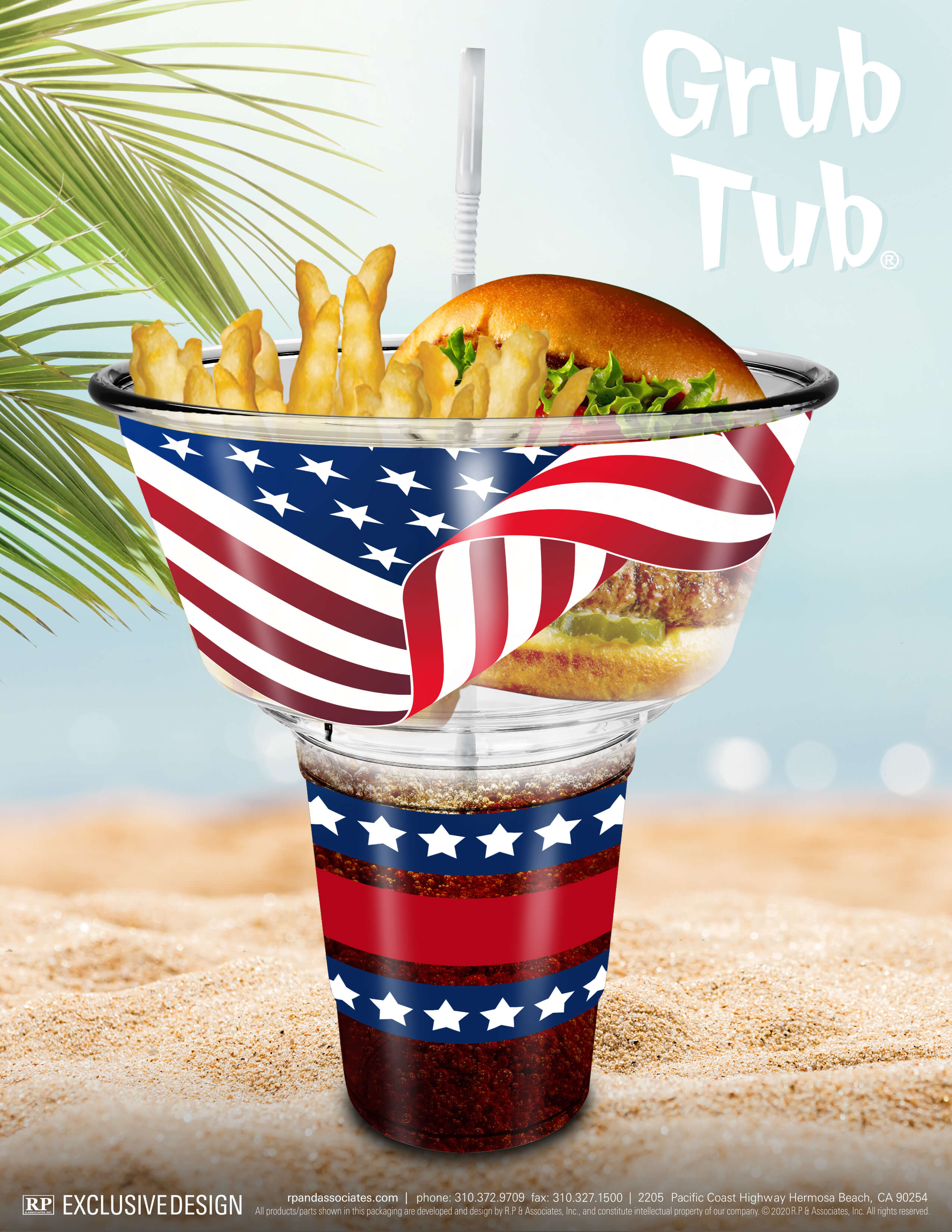 american flag grub tub