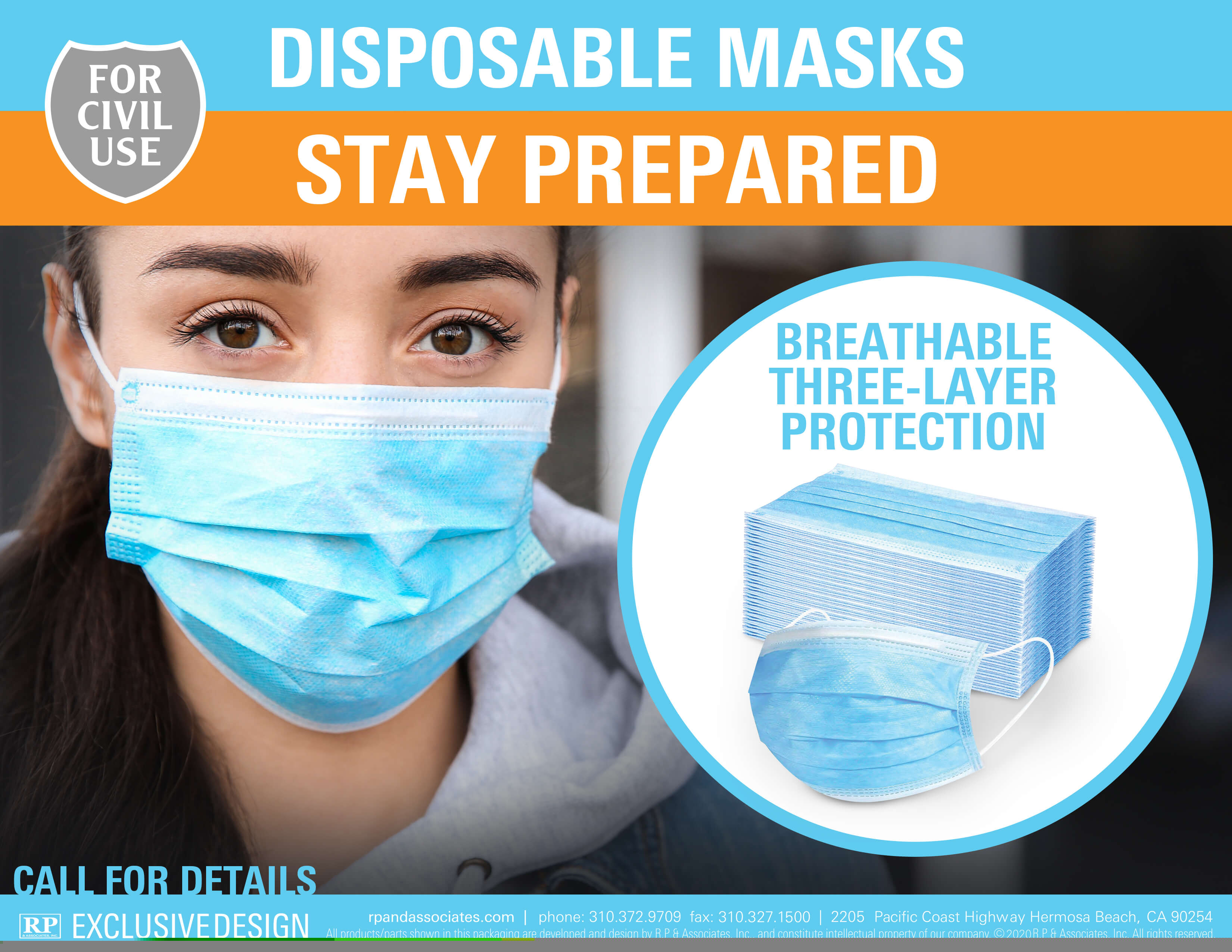 disposable masks flyer
