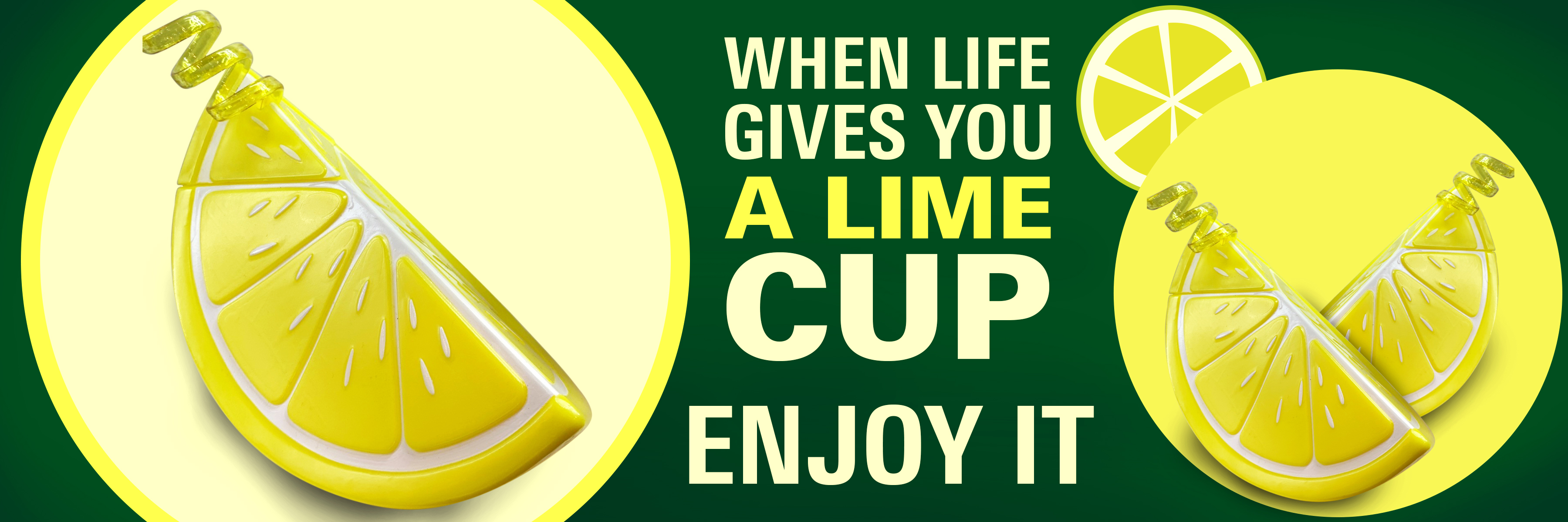lime wedge cup