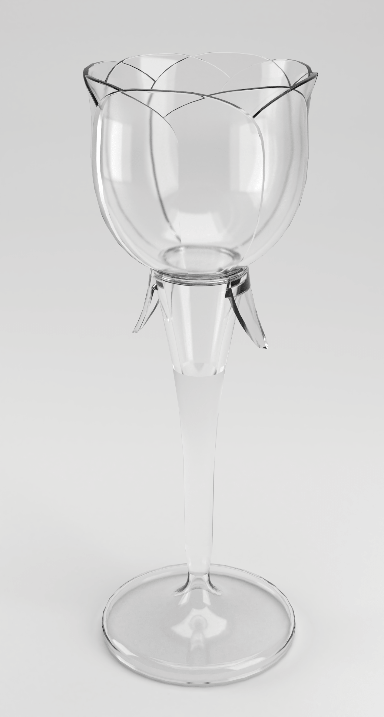 clear rose glass