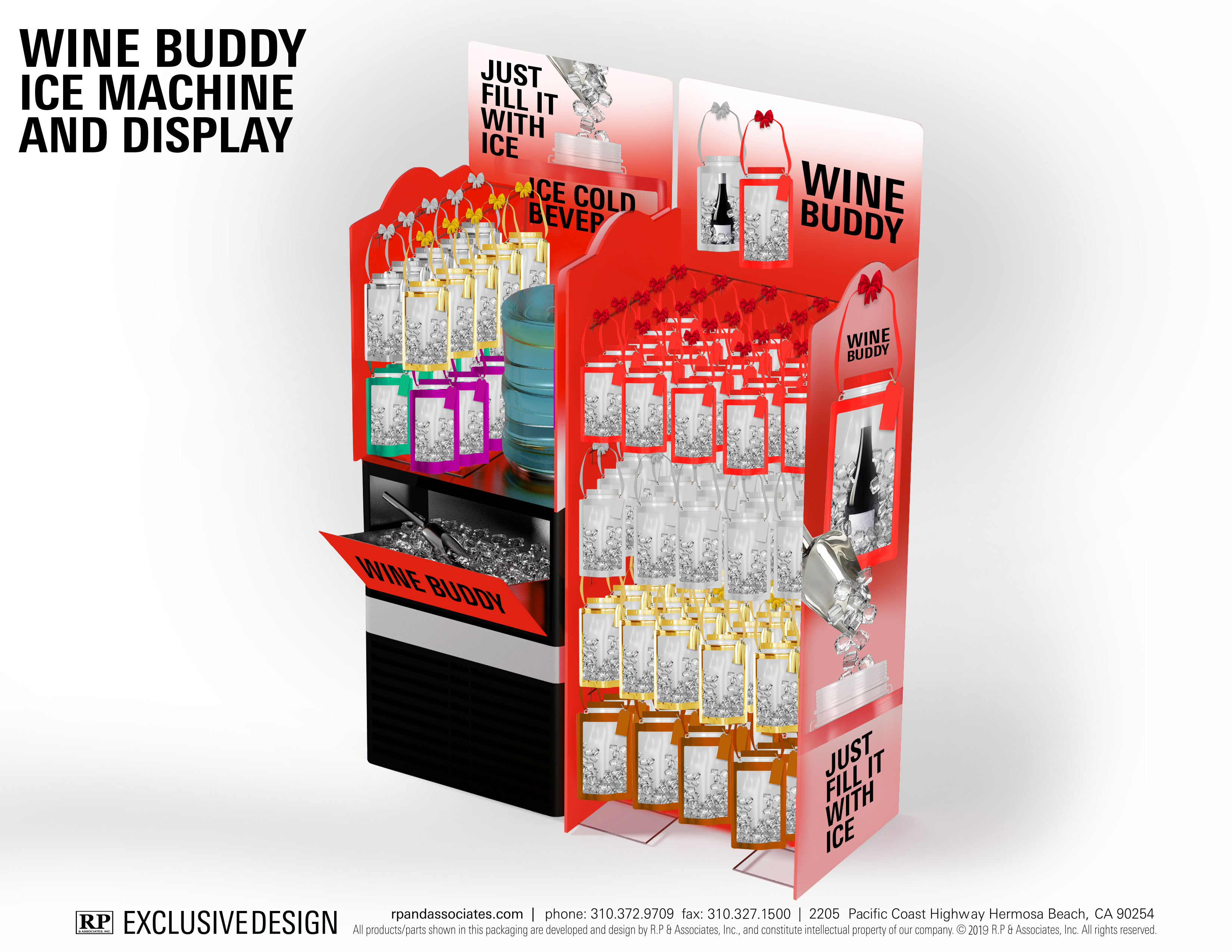 wine buddy display ice machine