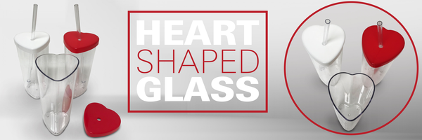 heart shaped glass